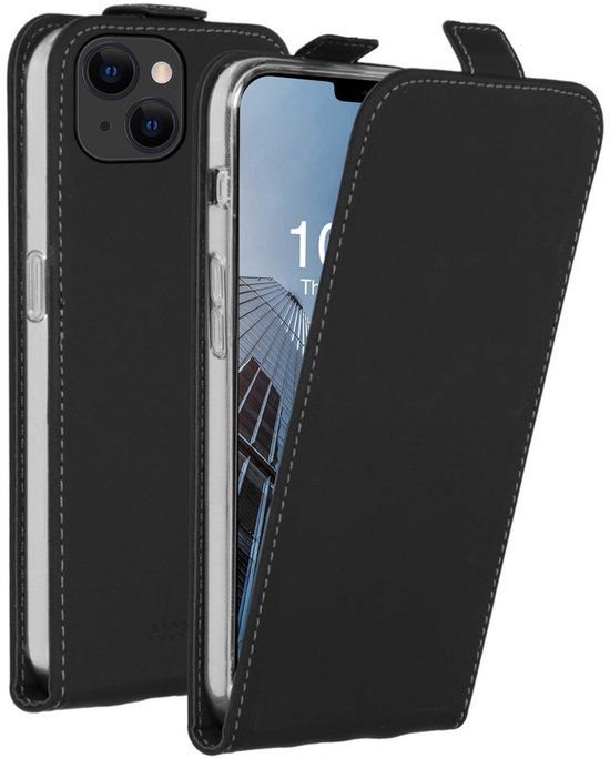 Accezz Flipcase voor de Apple iPhone 13 - Zwart