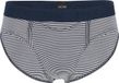 HOM Simon mini briefs HO1 (1-pack) - herenslip met horizontale gulp - donkerblauw gestreept