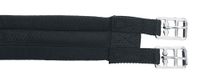 Kerbl Zadelriem, gevoerd, rolgespen, katoenen riem, zwart, 100-140 cm