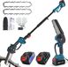StarTech 2-in-1 elektrische kettingzaag - Telescopische hoogstamzaag - 15 cm zaagblad - compatibel met 18V accu - voor het snoeien van bomen en het onderhouden van takken - blauw