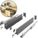 GTV Ladesysteem AXIS PRO - ladenset met volledig uittrekbare en soft-close - lengte 400 mm - hoogte 86 mm - kleur antraciet
