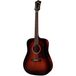 Guild D-20E Vintage Sunburst guitare folk électro-acoustique avec étui