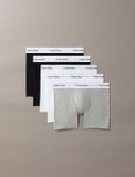 Calvin Klein 5-Pack Icon Stretch Boxershorts Heren XXL Effen Aansluitend Katoen/Elastaan