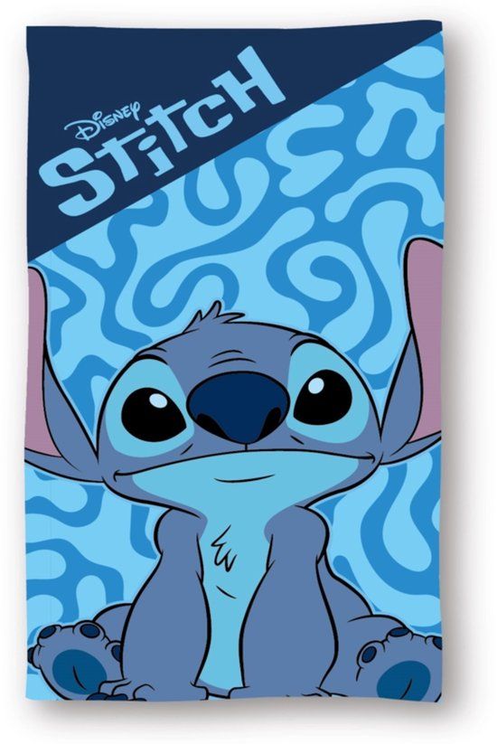 4KidsOnly Disney Lilo & Stitch Strandlaken - Strandhanddoek voor Kind - Blauw