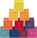 B. Toys Babyspeelgoed, zachte bouwblokken, bouwstenen, motoriek, educatief speelgoed, stapelkubus met cijfers en dieren voor baby's vanaf 6 maanden (10 delen)