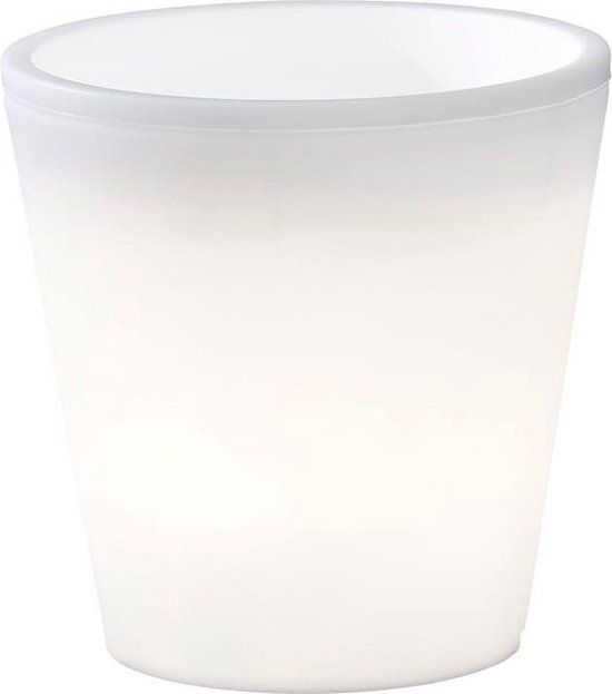 Konstsmide Assisi Bloempot Buiten - Ø28cm - LED - Wit