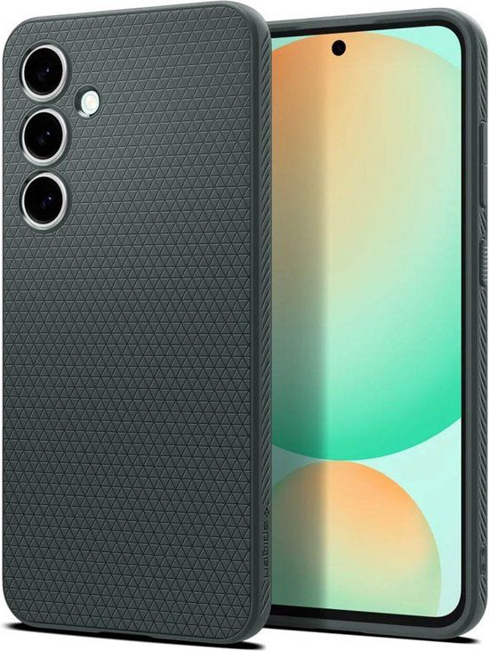 Spigen Liquid Air Hoesje Geschikt voor Samsung Galaxy S24 FE - Back Cover Flexibel TPU Groen