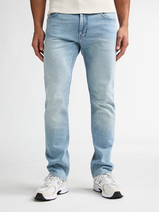 Petrol Industries Heren Starling Straight Fit Jeans Kalispell Blauw W31L32