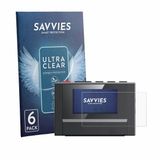 Savvies - Screenprotector voor FiiO SnowSky Echo Mini - Folie Beschermfolie transparant 6 Stuks