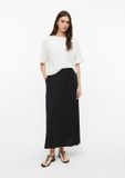 s.Oliver - Jersey rok met elastische tailleband en steekzakken - Zwart - Maat 36