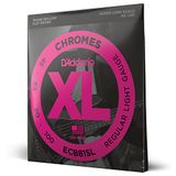 D'Addario XL Chromes Flatwound Basssnaren ECB81SL, 45-100, Super Long Scale