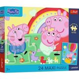 Trefl Peppa Pig, Varkendagen - Puzzel 24 Maxi