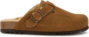 Scholl FAE NEW F Suede SA Womens Taupe FALSO Clogs - Taupe - Maat 38