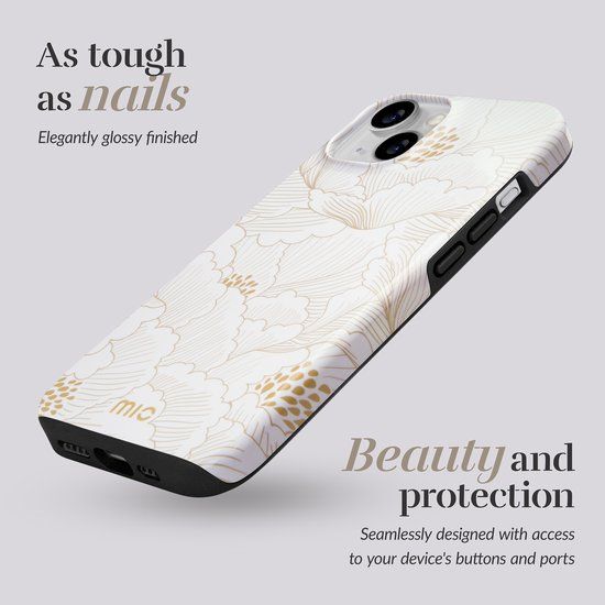Mobilize Mio by Mobilize MagSafe Case for Apple iPhone 16 Pro - White Roses