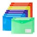 Shenzhen Haorui Industrial Technology Co., Ltd. Set van 10 A4-documententassen, mappen met labelvakken, efficiënte opslag, veelzijdig gebruik, perfect voor school, kantoor, thuis en op reis, transparant