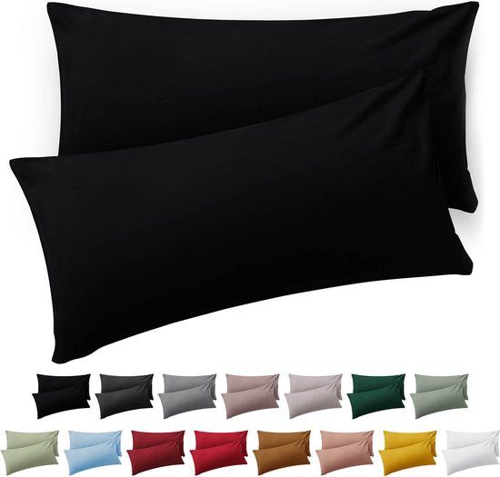 Blumtal Kussensloop Microvezel 50 x 70 cm - Zwart (Set van 2)