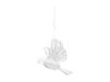 Cooee Design Lot de 2 décorations suspendues en forme d'oiseau en papier Naturel