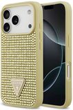 Guess Strass Driehoek Logo Hoesje Voor Iphone 17 Pro Gestileerd