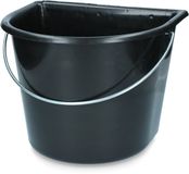 Vplast Emmer met vlakke kant 15 liter Zwart