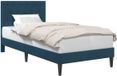 vidaXL Cadre de lit avec tête de lit Bleu 90 x 200 cm Velours