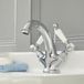 Hudson Reed Elizabeth Robinet mélangeur lavabo rétro monotrou - Design Blanc & Chromé