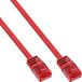 InLine® Patchkabel plat, U/UTP, Cat.6, rood, 0,5m