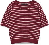 Vero Moda Vmmonica 2/4 O-neck Pullover Boo 10346810 Biking Red/birch Dames Maat - XL