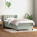 Maison Exclusive - Lit boxspring avec matelas, gris clair, 80x220 cm, velours