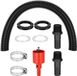 Merkloos Kit pour tout-petits 2 pièces Connexion d'eau 25 mm avec tuyau de raccordement flexible de 50 cm et raccords pour joindre 2 réservoirs d'eau Boutons d'eau Barils de pluie Ensemble