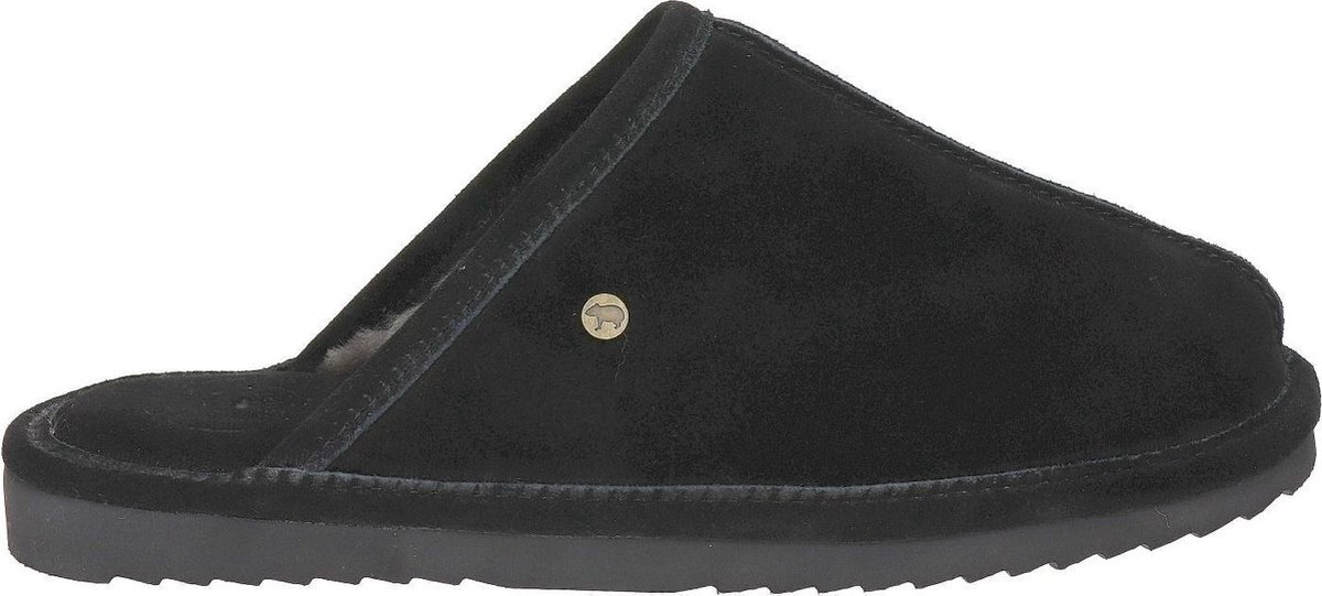 Warmbat Barron Suede Heren Pantoffels - Black - Maat 41