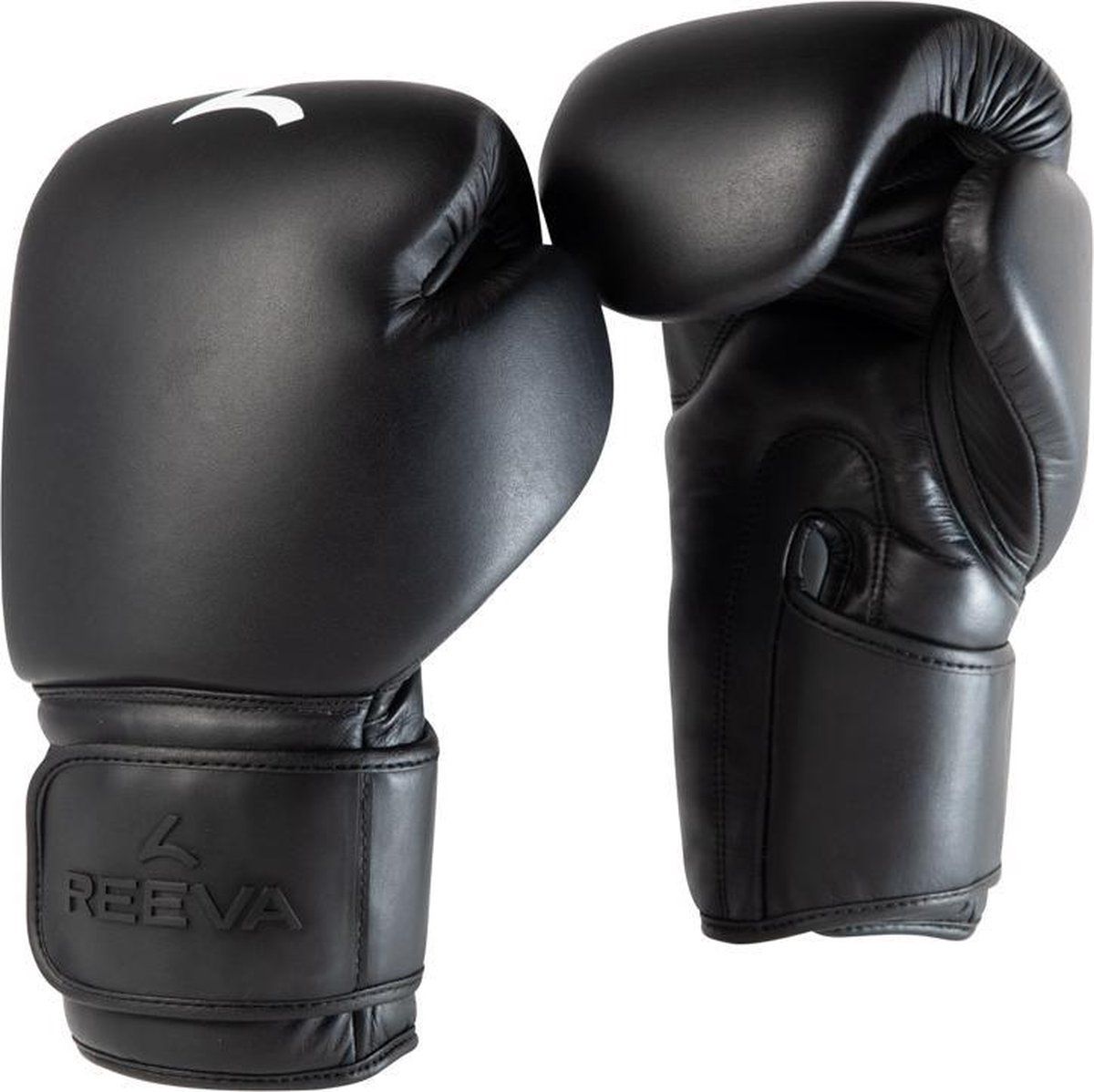 reeva Reeva PU-Leren (Kick)Boxing Gloves - Bokshandschoenen - 16 oz - Zwart