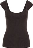 WE Fashion Dames singlet van ribstof