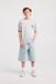 America Today T-shirt Enzo Jr lichtgrijs katoen/polyester maat 134/140