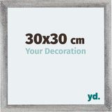 Your Decoration - Cadre photo 30x30 cm - MDF - Gris balayé - Mura