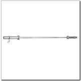 HMS Olympische Rechte Halterstang - 2000mm - 16,2 kg - Inclusief Veersluitingen