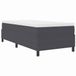 vidaXL Boxspringbed Donkergrijs en Wit 100 x 200 cm Corduroy stof
