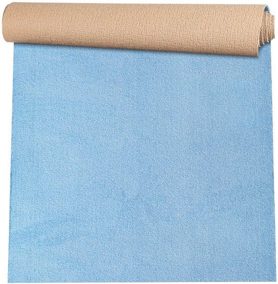 ANRO Badmat Blauw 60x280cm Dun 3mm Antislip Douchemat Microvezel Wasbaar