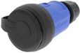 ABL Prise avec contact de terre - 16A - 250V - IP44 résistant aux éclaboussures - Bleu