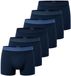 SCHIESSER Boxershorts 6PACK Shorts "95/5" Blauw Effen Mannen L