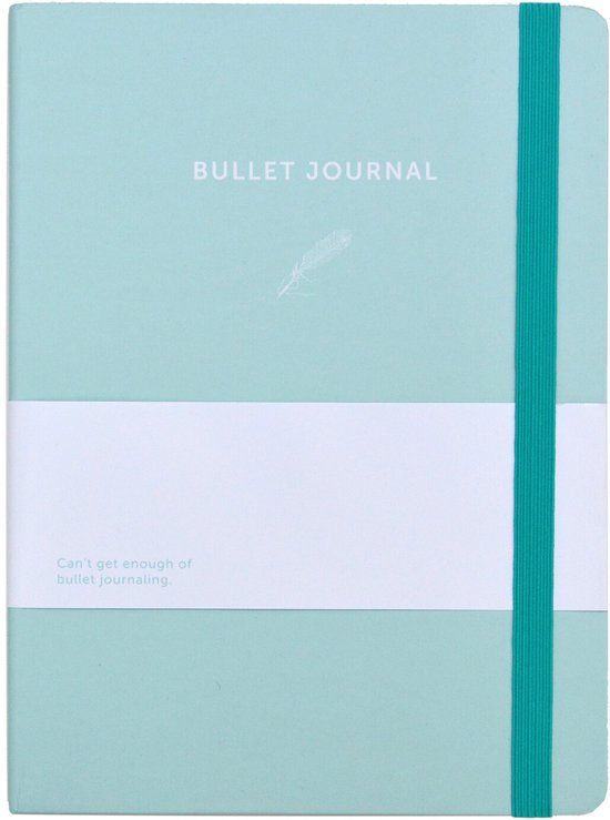 A-Journal Bullet Journal - A5 - Lichtblauw - Stippen - 160 pagina's - Hardcover