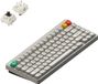 NuPhy Node 75 Clavier mécanique sans fil, profil haut, disposition QWERTY (États-Unis) / Lunar White / Brown Max
