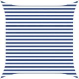 vidaXL Zonneschaduw 3 x 3 m 100% Polyester Oxford Vierkant Blauw en wit