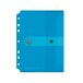 Herlitz documenttas A5 om op te bergen, polypropyleen-folie, verpakking van 6 stuks, met drukknopsluiting transparant blauw