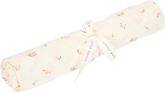Little Dutch Swaddle - Wit - Maat 120 cm - Fairy Garden - Fairy Blossom