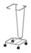 neoLab 2-3182 stalen afvalzakken standaard voor zakken, 60 l volume, 38 cm breed x 38 cm lang x 83 cm hoogte, grijs/lichtgrijs