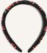 BECKSÖNDERGAARD Becksondergaard Brombeere Slim Beaded Hairbrace Haaraccessoires Dames - Zwart - Maat ONESIZE