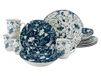 Creatable Damast Blauw Combinatieservice 16 stuks