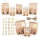 Adventskalender à remplir - 24 Boîtes - 3 Tailles - Autocollants Chiffres - DIY - Papier Premium - Réutilisable - Calendrier de Noël