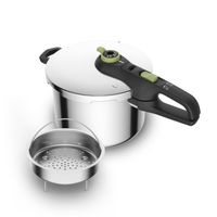 Tefal Secure 5 Trendy Autocuiseur - 6 litre - Inox - Avec panier vapeur - Induction