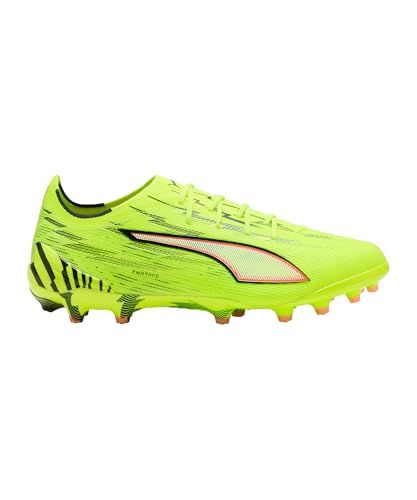 PUMA Ultra 6 Ultimate Ag Unleashed - Geel/zwart/gloeiend Rood/neon - Kunstgras (Ag), maat 47